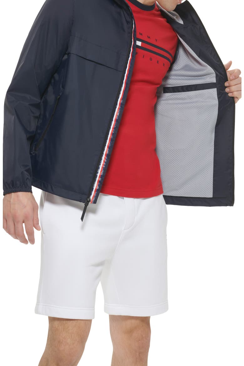 Hooded Rain Slicker, Alternate, color, NAVY