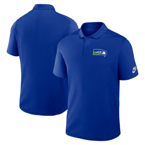 Men's Nike Royal Seattle Seahawks Rewind Victory Performance Polo