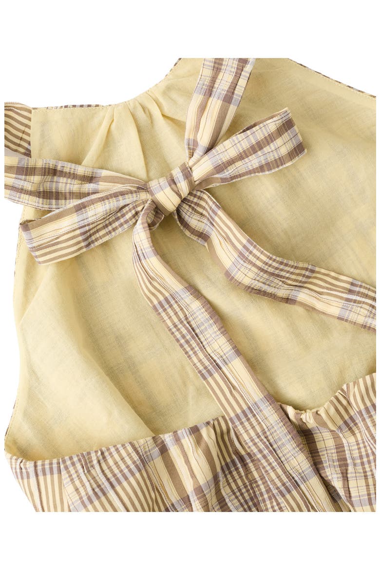 Jollie Plaid Halter Top, Alternate, color, BROWN