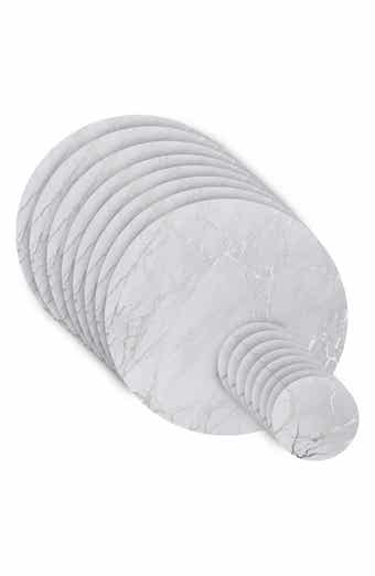 DAINTY HOME Marble Print 16-Piece Placemat & Coaster Set