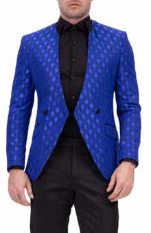 Texture Eyelet Tuxedo Jacket