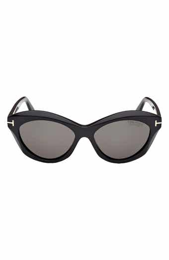 Toni 55mm Polarized Oval Sunglasses
