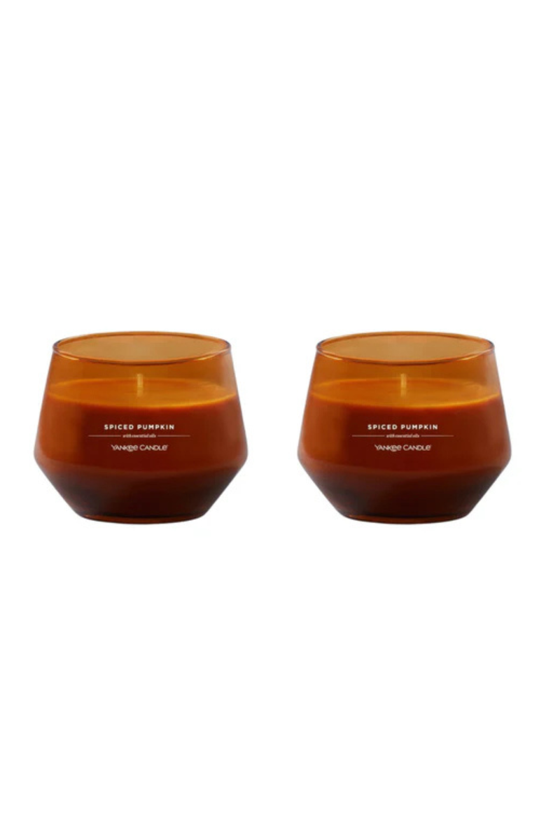 Spiced Pumpkin Studio Candle with Essential Oils, Set of 2, Main, color, Orange