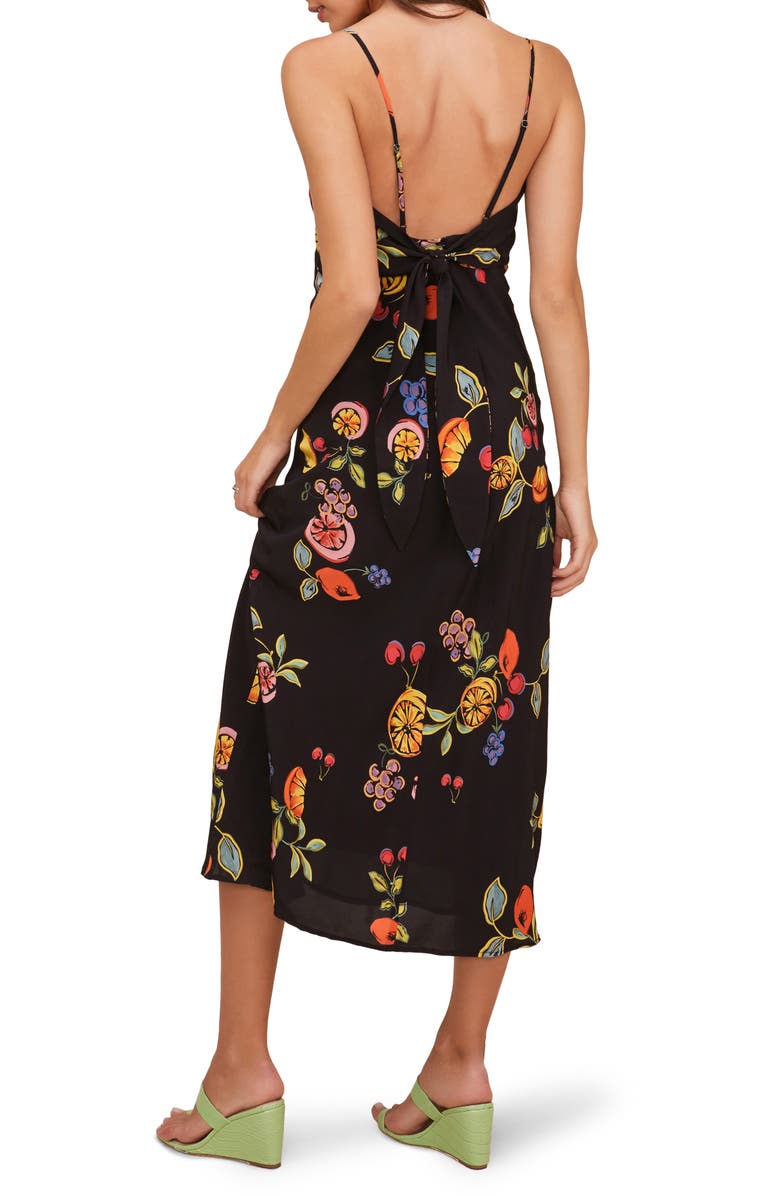 ASTR the Label Charisma Tie Back Sleeveless Midi Dress, Alternate, color,