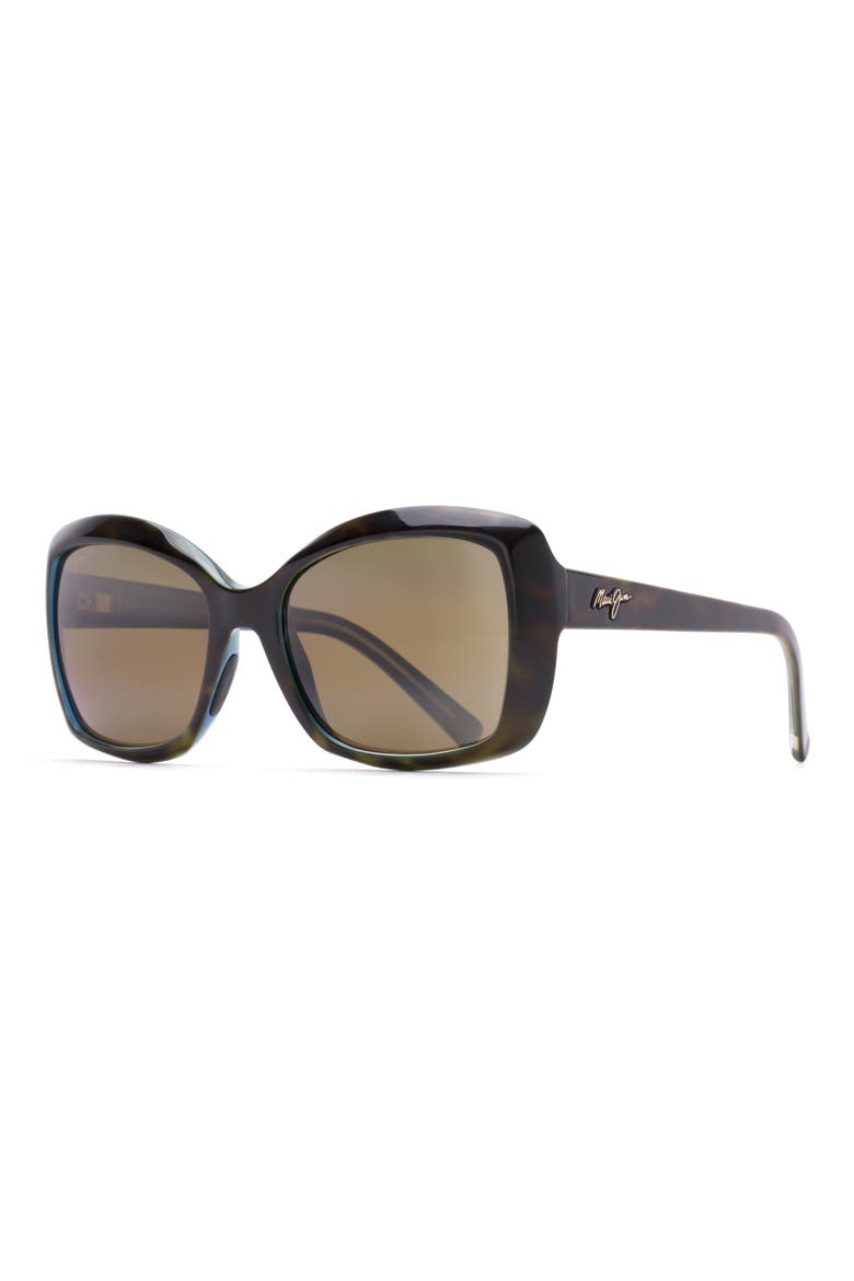 Orchid 56mm PolarizedPlus2® Square Sunglasses, Alternate, color, TORTOISE PEACOCK/ HCL BRONZE
