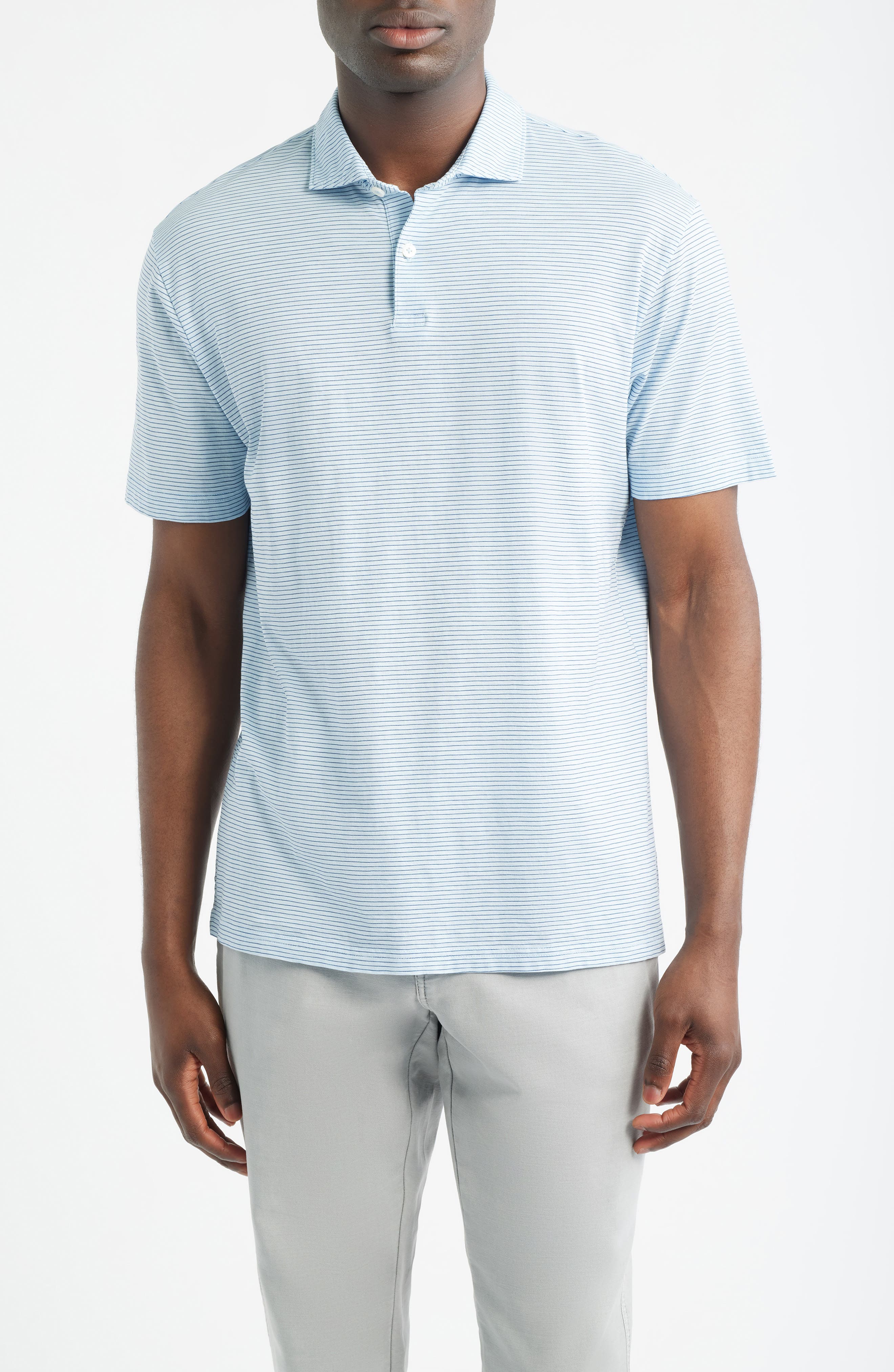 Crown Crafted Journeyman Stripe Pima Cotton Polo - image 5