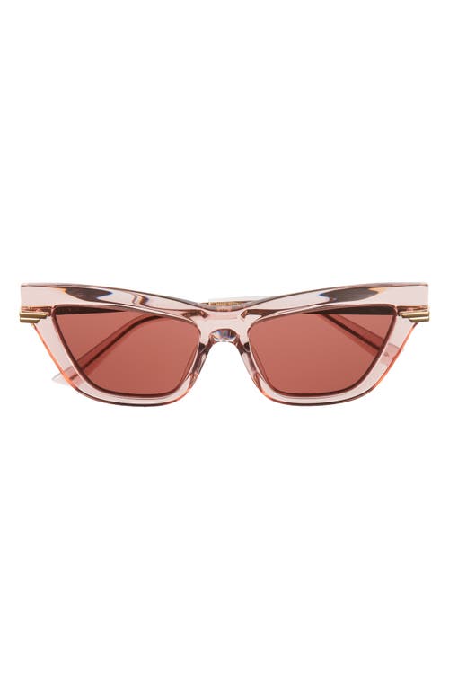 Bottega Veneta 54mm Cat Eye Sunglasses In Red