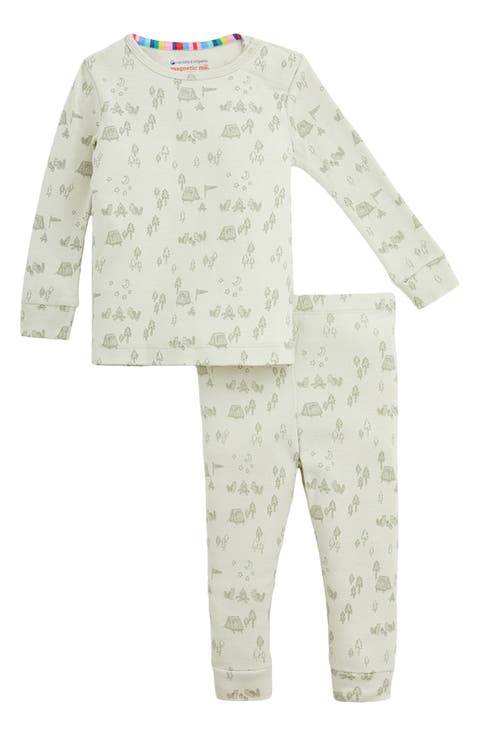 Kids' Base Camp Buddies Organic Cotton Two-Piece Fitted Pajamas (Baby & Toddler)