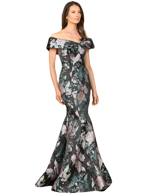Fitted, Mermaid Brocade Gown