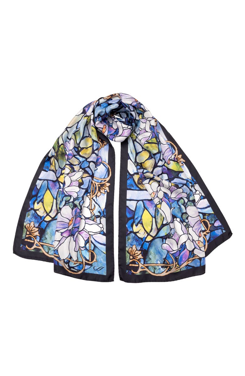 Elizabetta Tiffany - Long Silk Scarf for Women, Main, color, Lavender