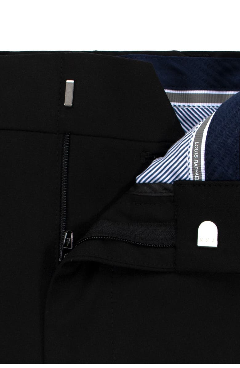 Louis Raphael Solid Flat Front Skinny Fit Dress Pants, Alternate, color,