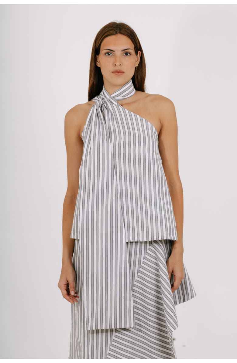 Valentina Gordon Cloud Top, Alternate, color, White And Yellow Stripes