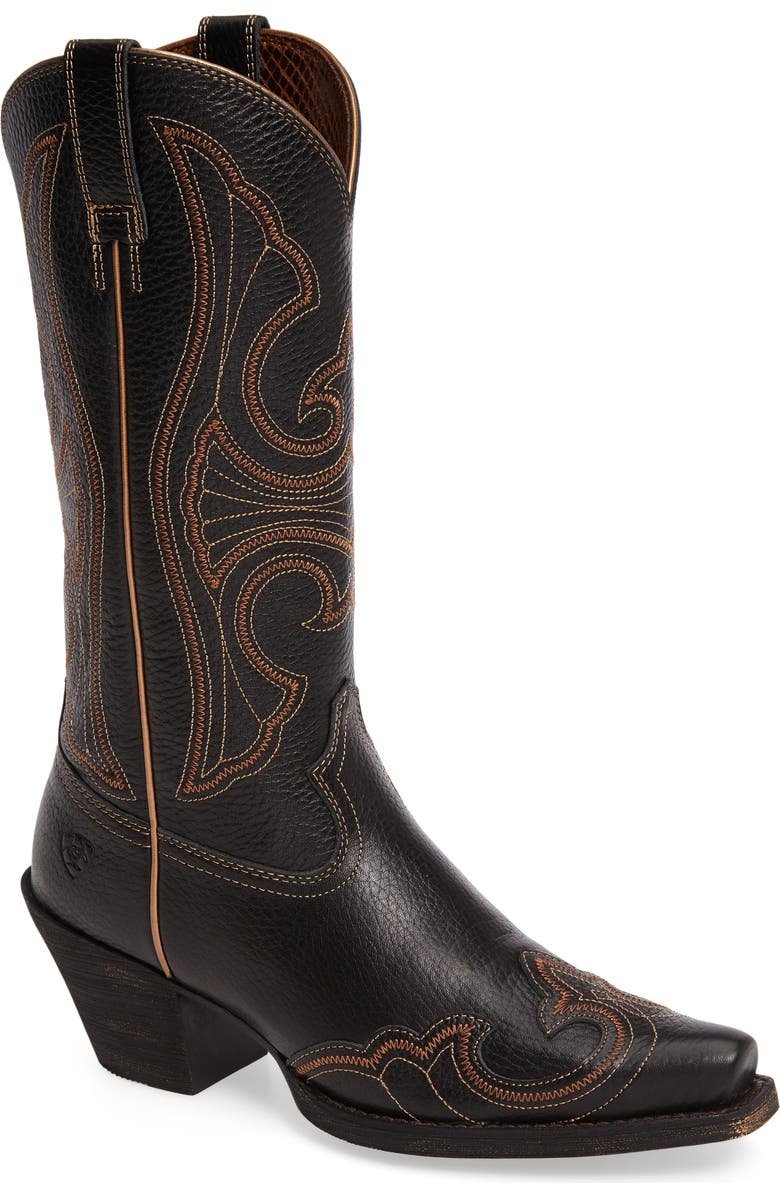 Ariat Round Up D-Toe Wingtip Western Boot, Main, color,