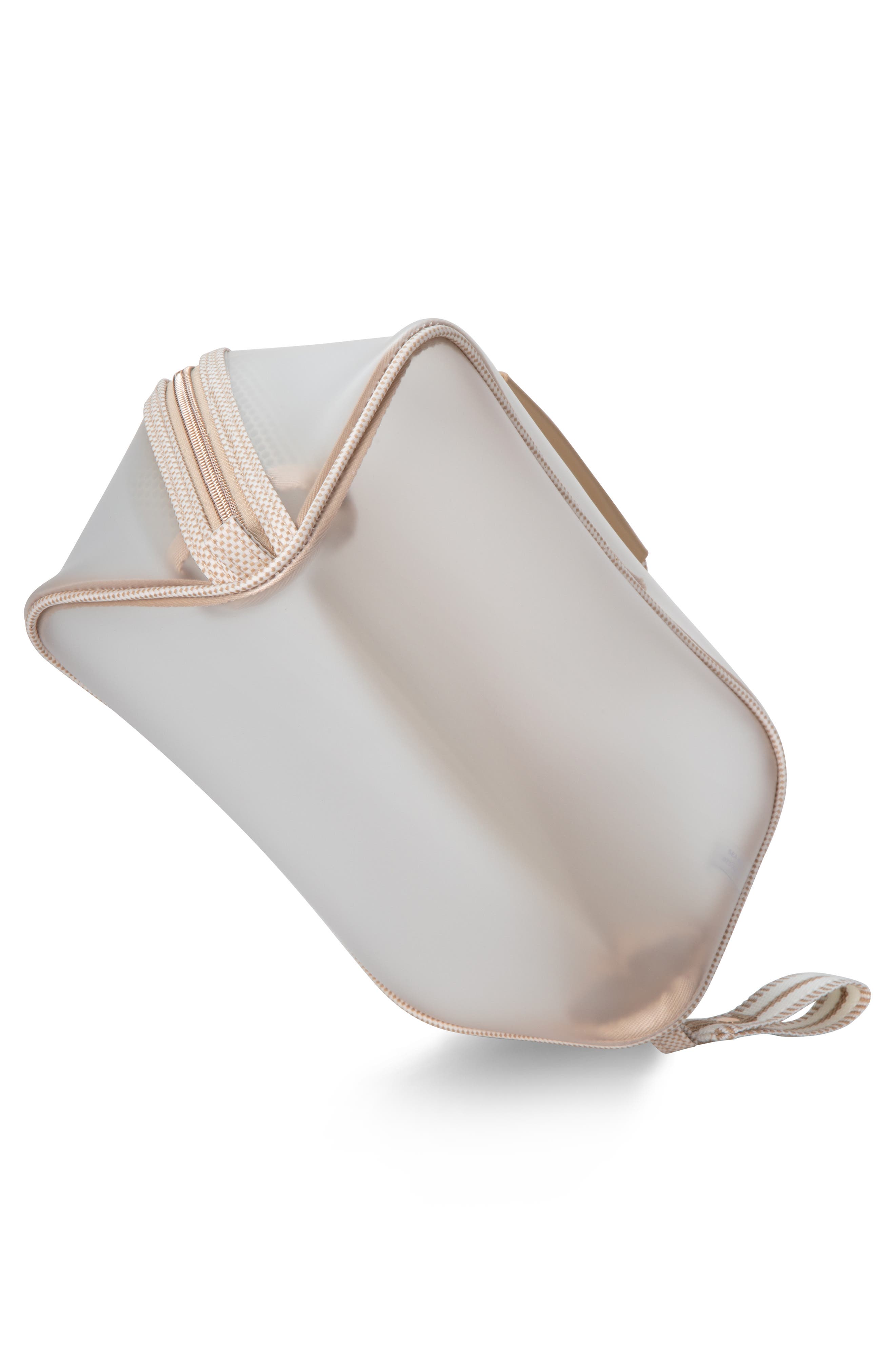 Miami Tropea Large Zip Makeup Case, Alternate, color, WHITE