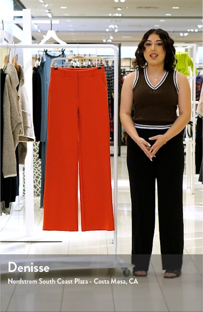 CEO Wide Leg Scuba Knit Trousers, sales video thumbnail