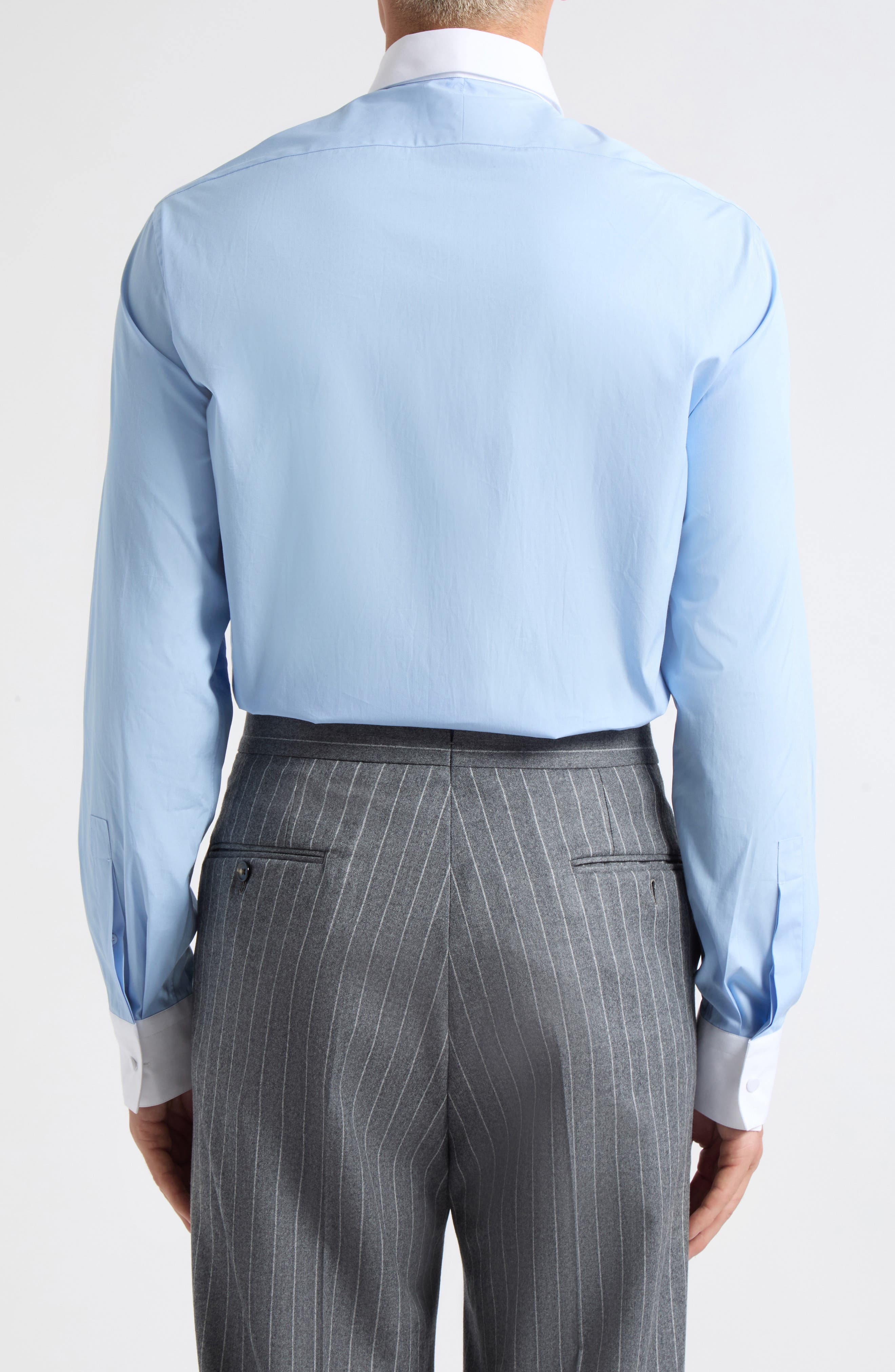 TOM FORD Contrast Collar Poplin Shirt (Men) | Nordstrom