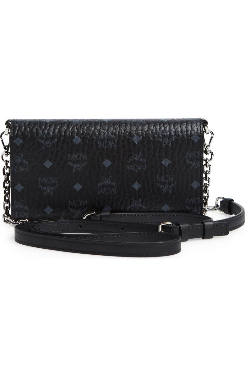 MCM Visetos Coated Canvas Crossbody Wallet, Alternate, color,