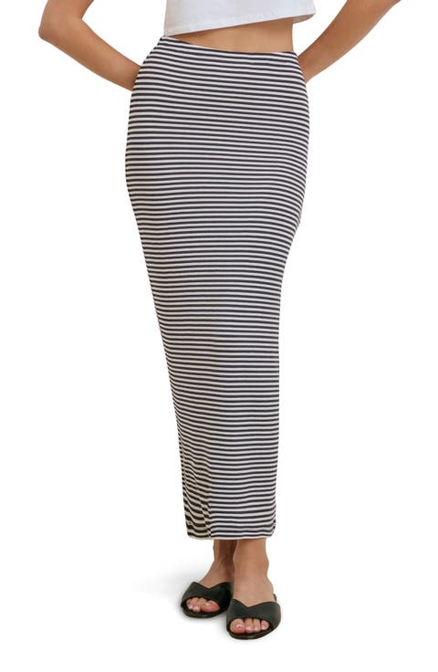 The Foundation Stripe Knit Pencil Skirt