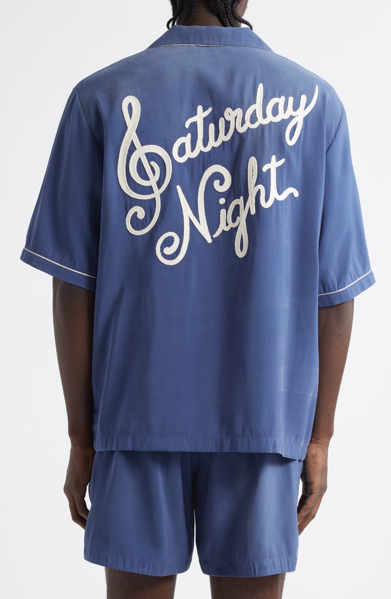 AMIRI Saturday Night Camp Shirt, Alternate, color, 