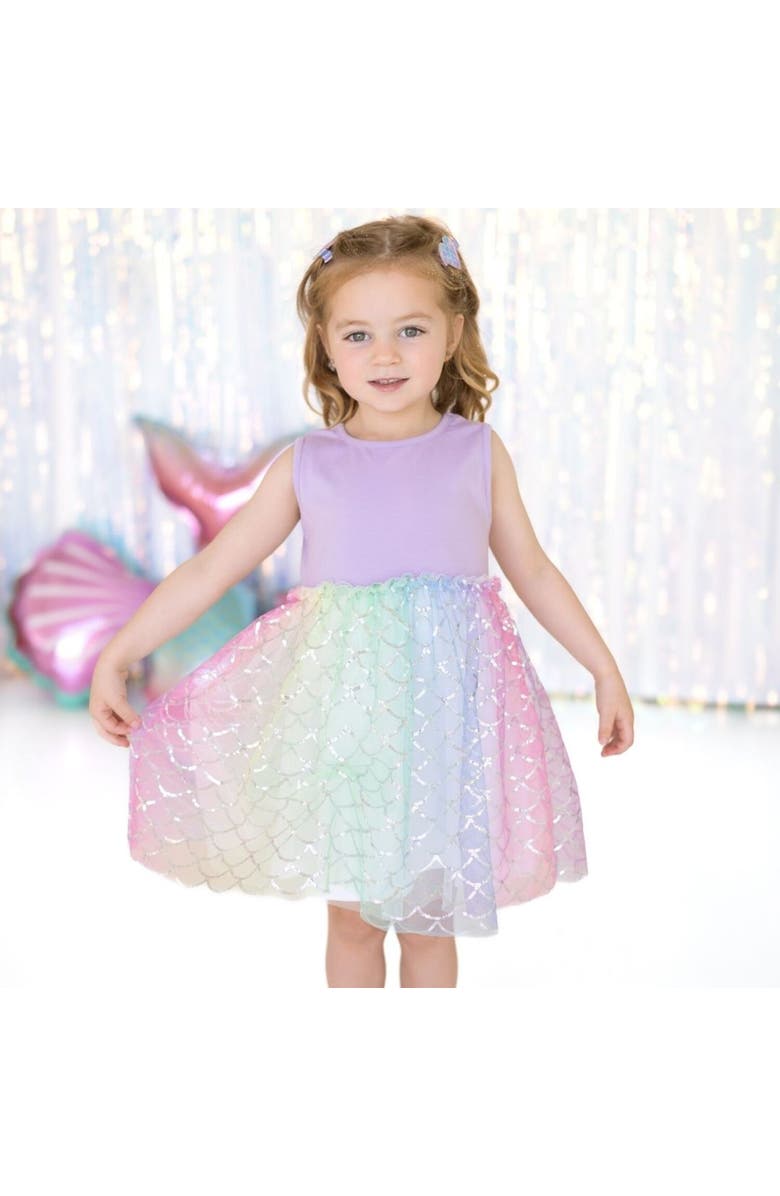 Sweet Wink Rainbow Mermaid Tank Tutu Dress, Alternate, color, Multicolor
