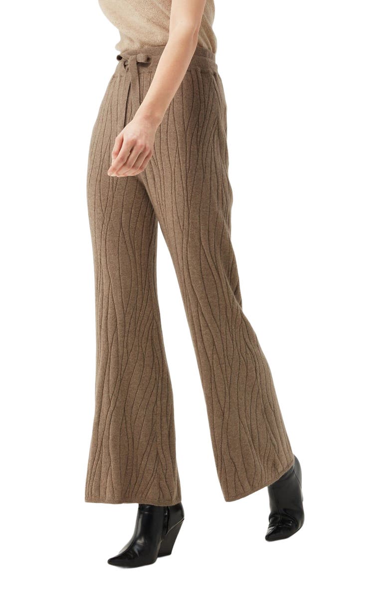 GOBI Mongolian Cashmere Organic Color Cashmere Flare Pants, Alternate, color, 