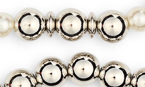 NORDSTROM RACK NORDSTROM RACK SET OF 10 FAUX PEARL BEADED BRACELETS