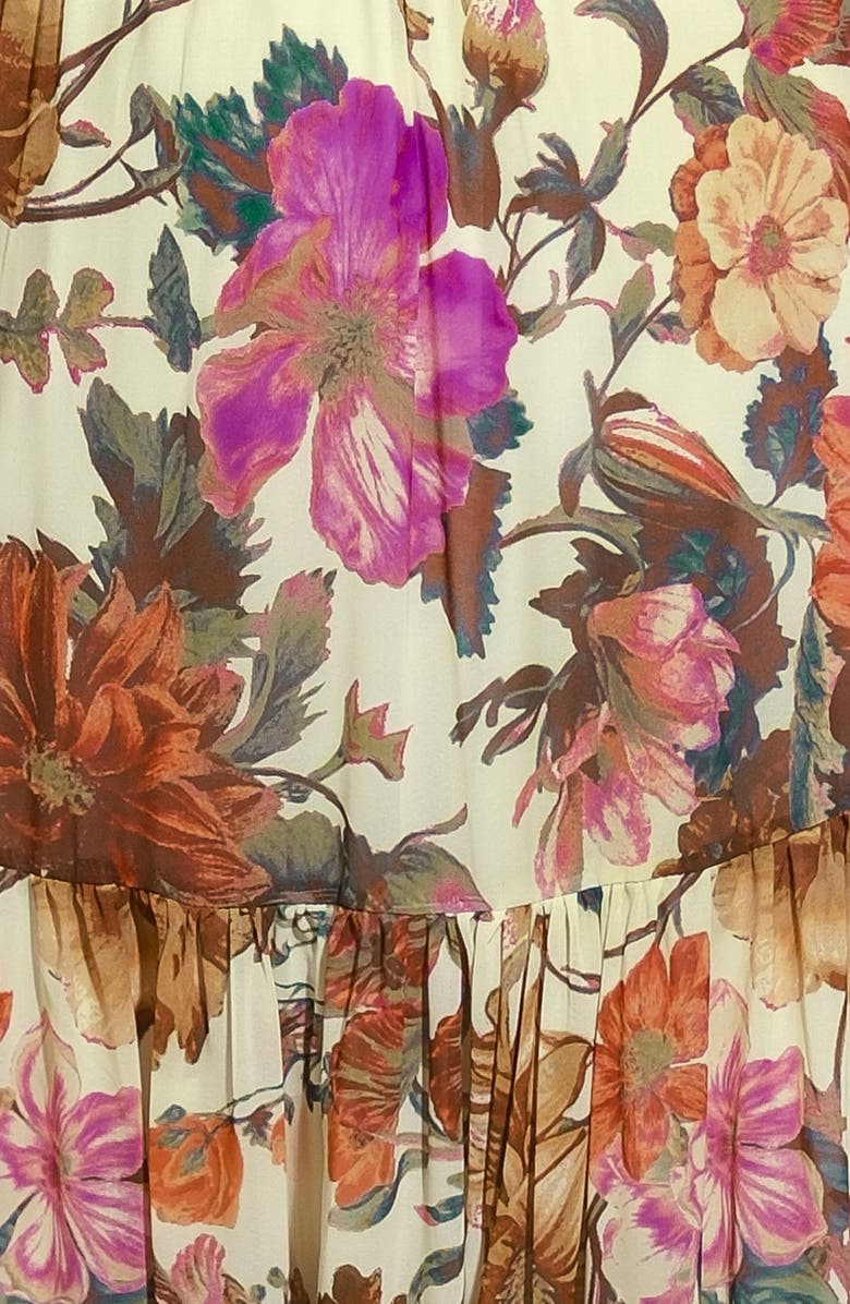 FLYING TOMATO Long Sleeve Print Maxi Dress, Alternate, color, 