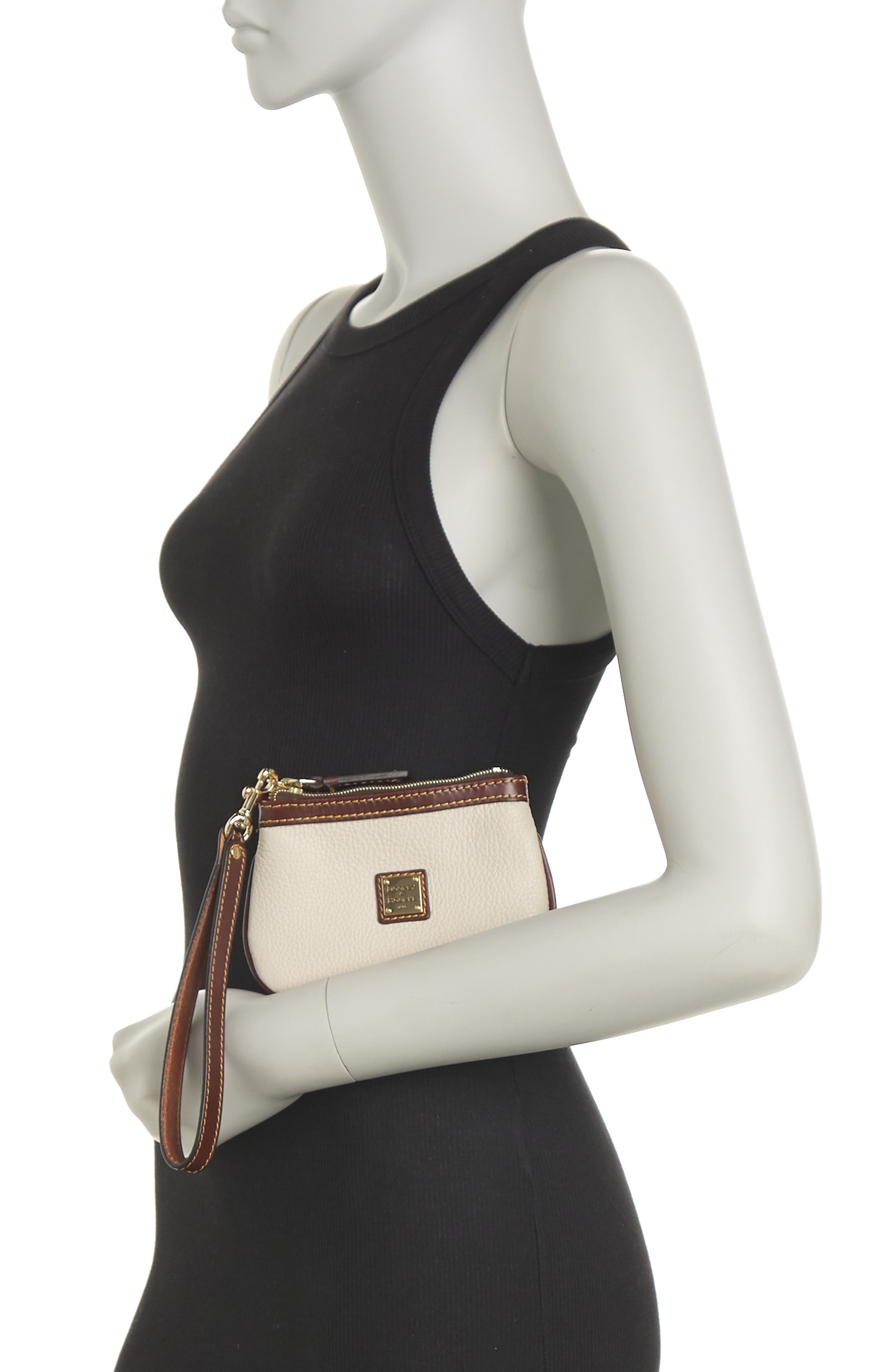 Dooney & Bourke Pebble Grain Leather Medium Wristlet (Women ...