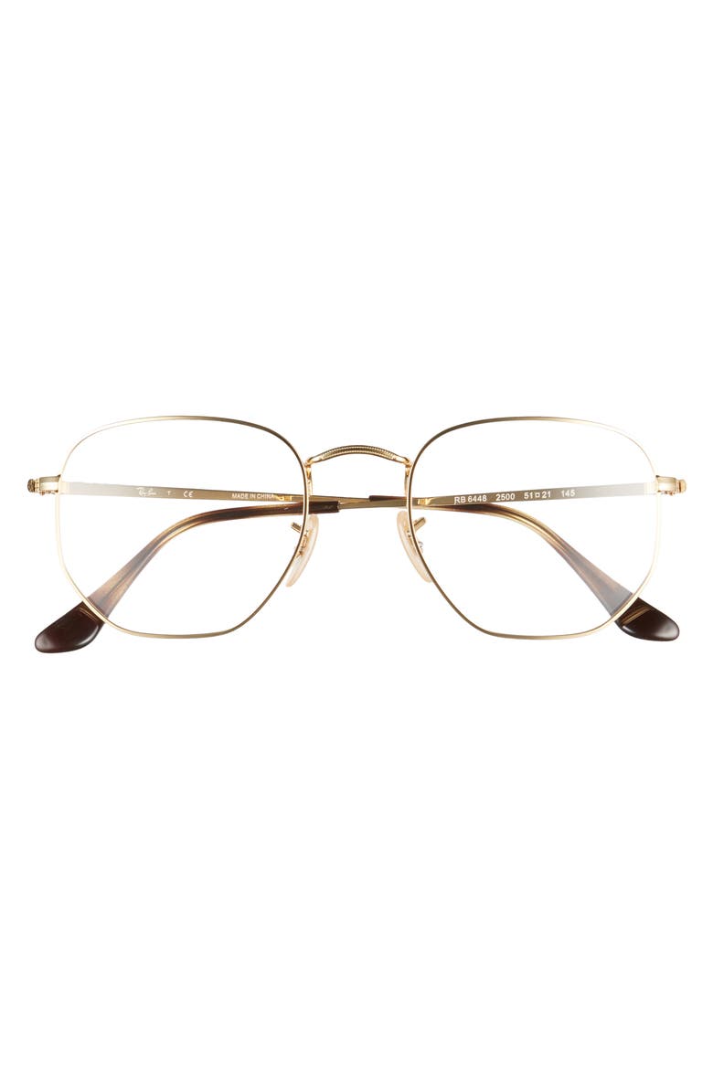 51mm Round Optical Glasses, Alternate, color, GOLD