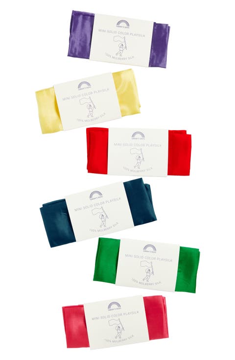 Set of 5 Mini Primary Playsilks