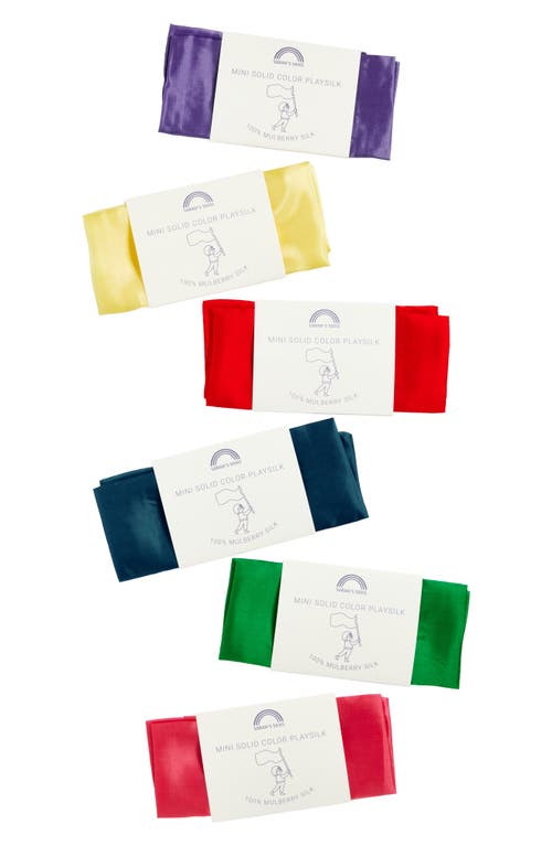 Sarah's Silks Set of 5 Mini Primary Playsilks  product