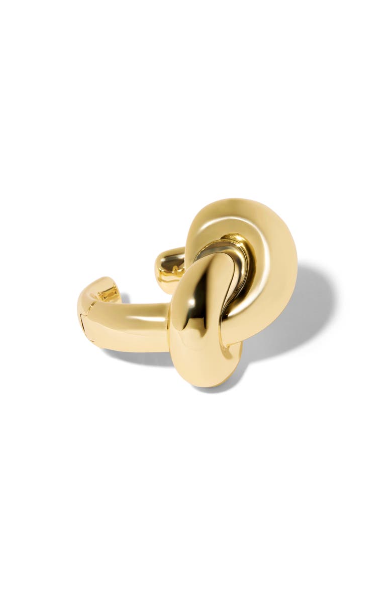 Knot Cuff Bracelet, Main, color, YELLOW GOLD