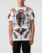PHILIPP PLEIN Round Neck T-Shirt Tattoo Stones Men