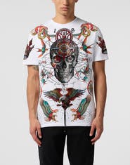 PHILIPP PLEIN Round Neck T-Shirt Tattoo Stones Men