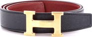 Pre-Owned Hermes Constance Reversible Belt Leather Wide