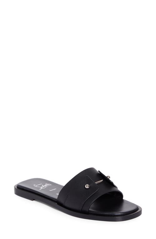 Christian Louboutin Chambelimule Donna Slide Sandal In Black