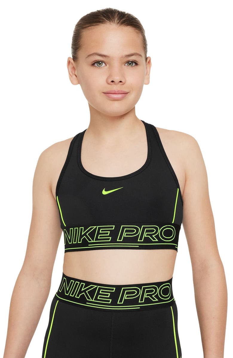 Nike Kids' Pro Swoosh Dri-FIT Sports Bra, Alternate, color, 