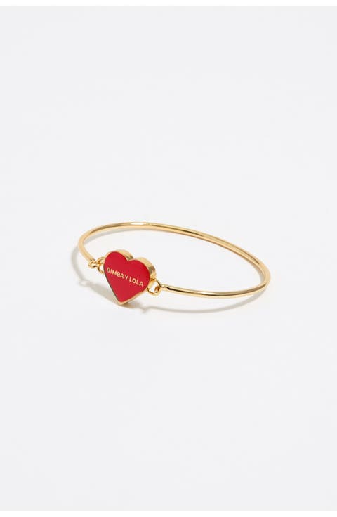 Rigid Heart Bracelet