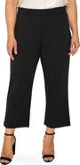 Standards & Practices High Waist Stretch Crepe Crop Pants