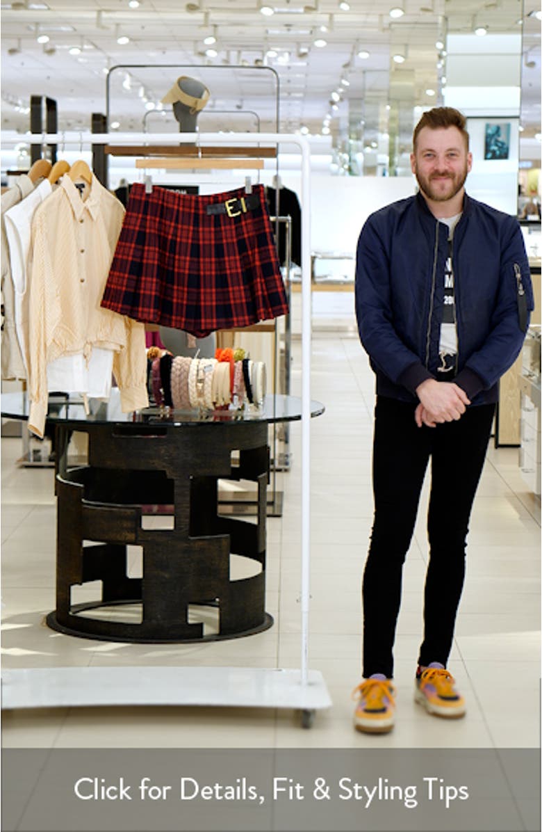 Plaid Pleated Miniskort, sales video thumbnail