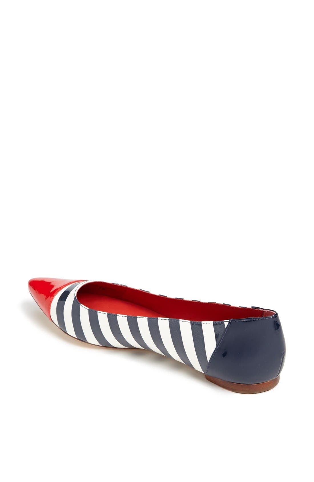 stripe flat, Alternate, color, MARASCHINO/ NAVY CREAM STRIPE