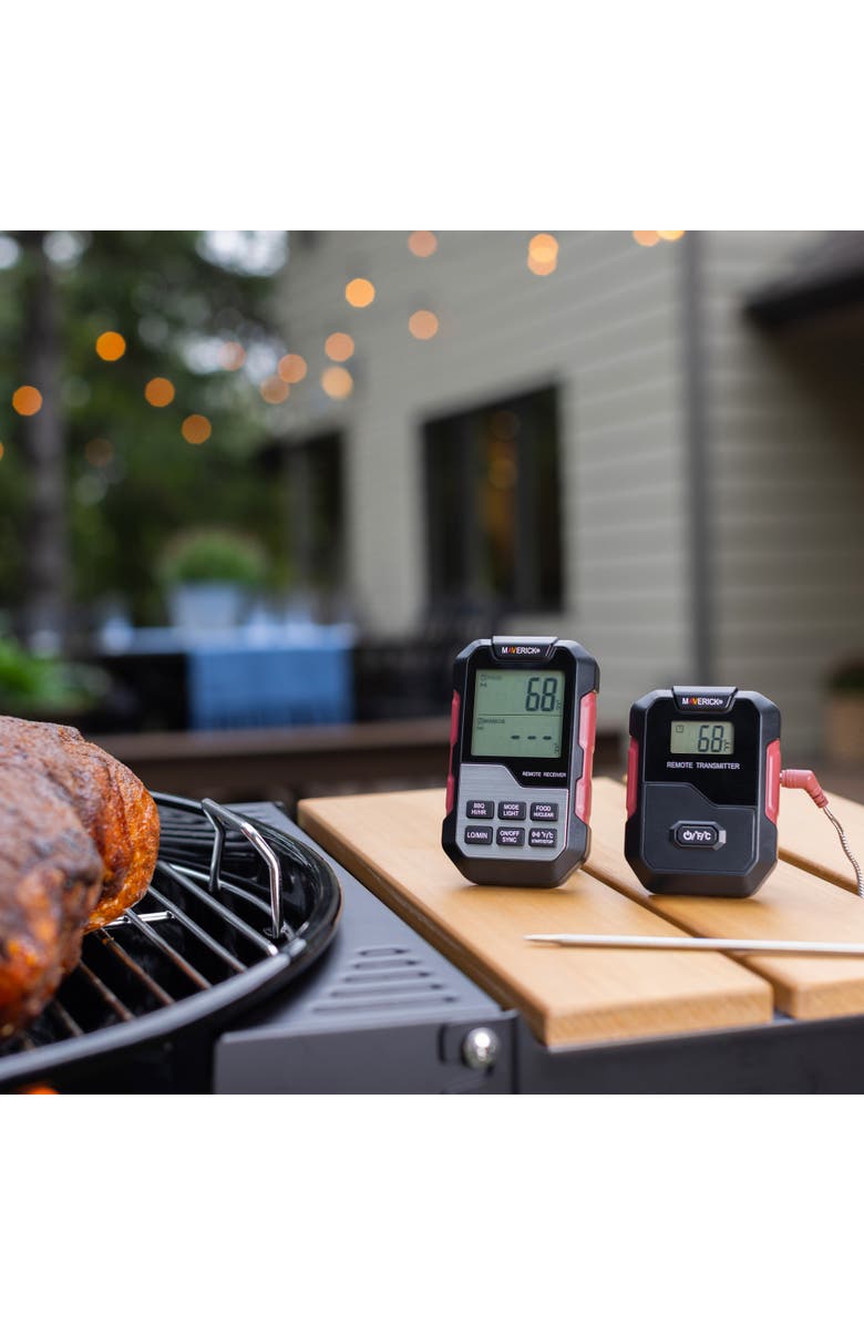 Maverick Extended Range Professional Wireless Thermometer and Timer, Dual Probe, Alternate, color, Black/Red