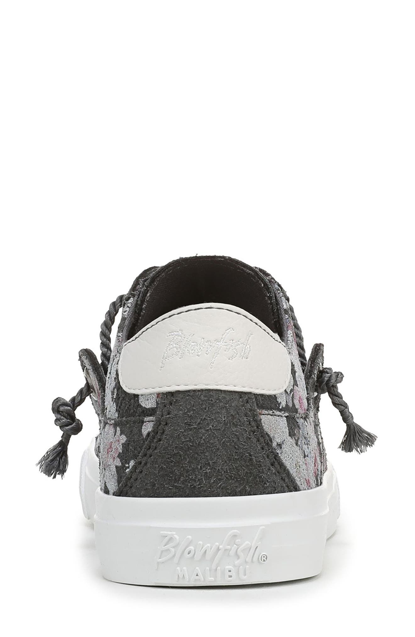 Blowfish Malibu Martina Low Top Sneaker, Alternate, color, Charcoal Grey Floral Print