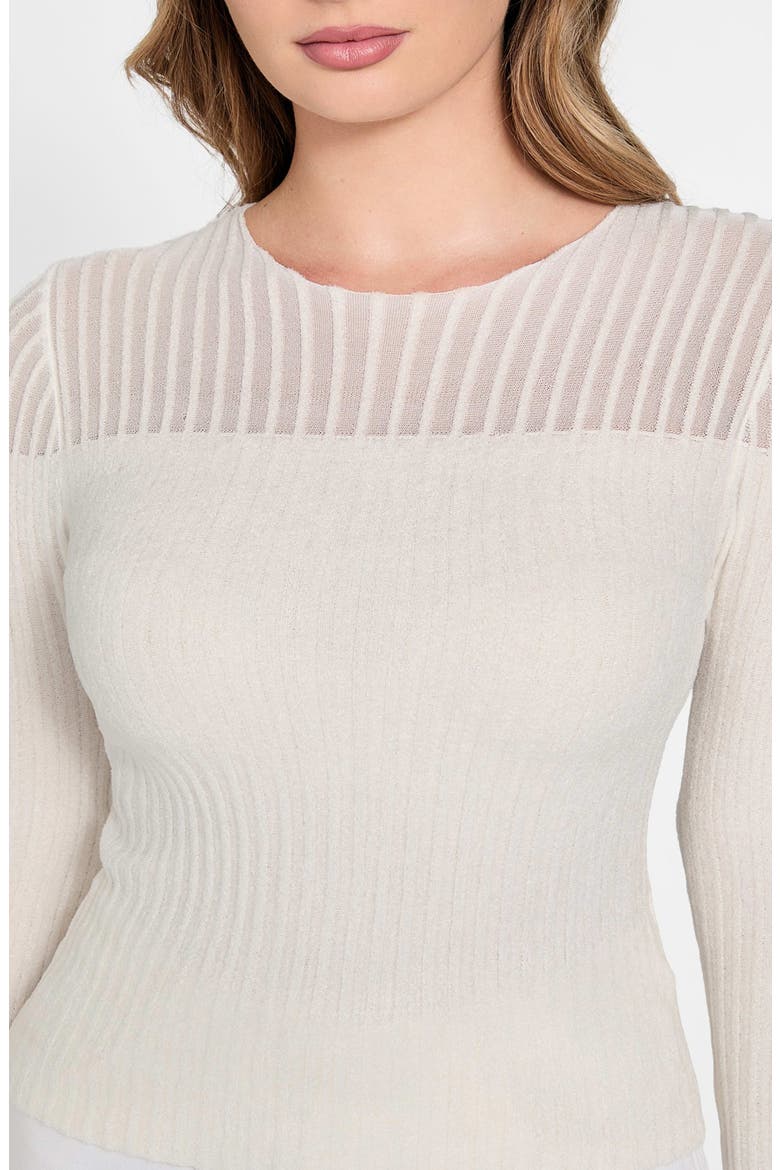 Rowena Rib Chenille Sweater, Alternate, color, NATURAL