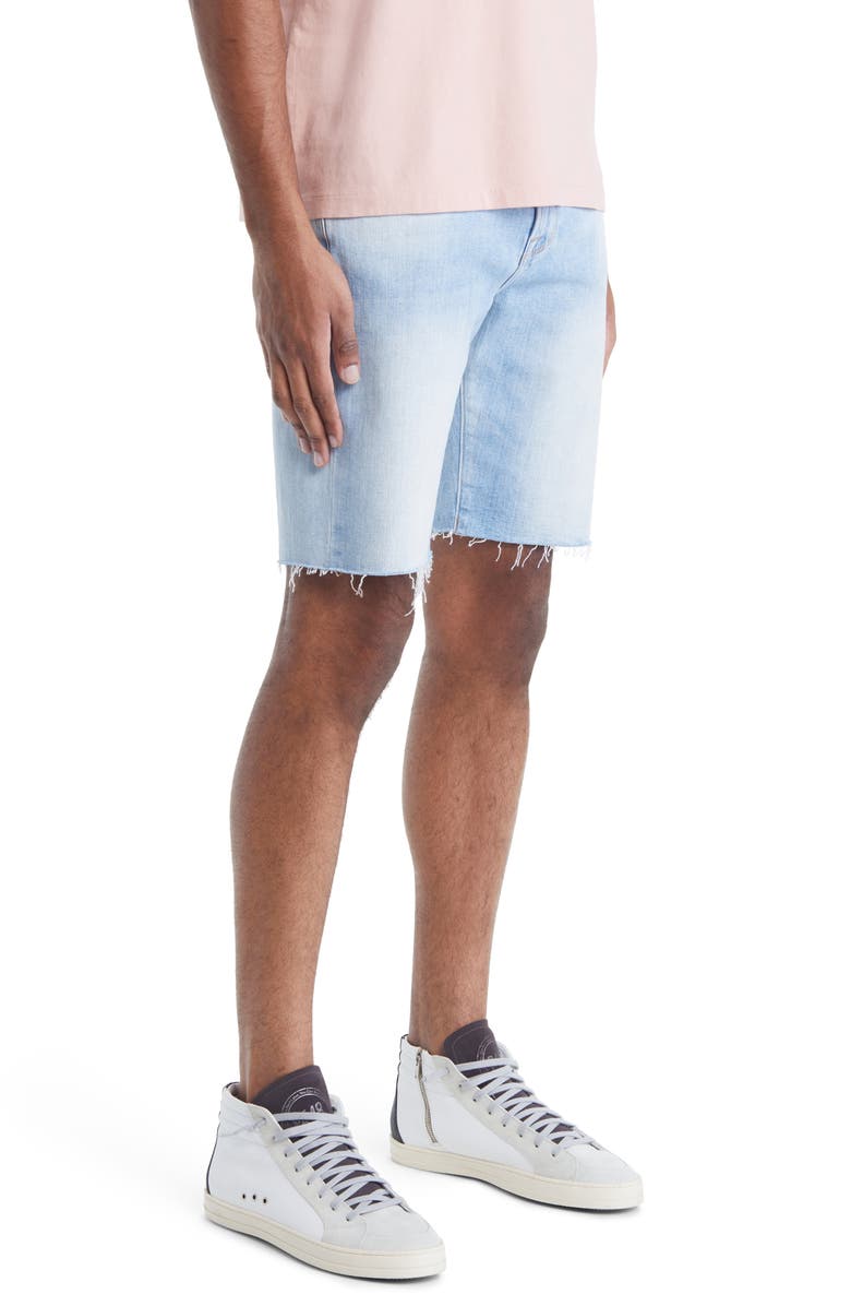 FRAME L'Homme Cutoff Denim Shorts, Alternate, color, Bates Rips