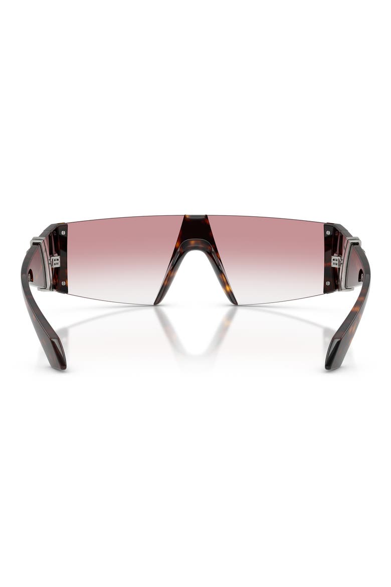 136mm Rectangular Sunglasses, Alternate, color, HAVANA / CLEAR GRADIENT PINK