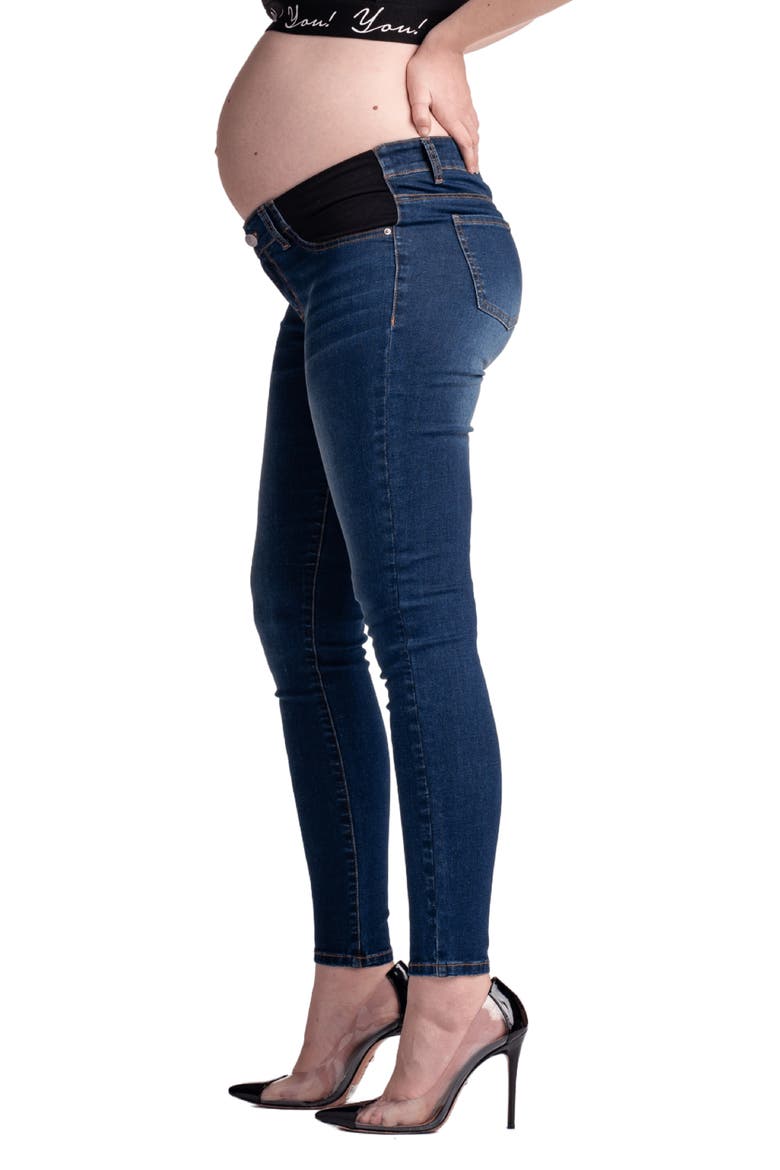 Tribeca Skinny Maternity Jeans, Alternate, color, BLUE