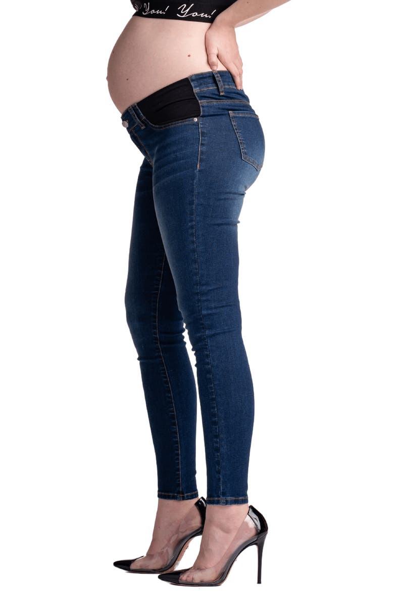 Preggo Leggings Tribeca Skinny Maternity Jeans, Alternate, color, Blue