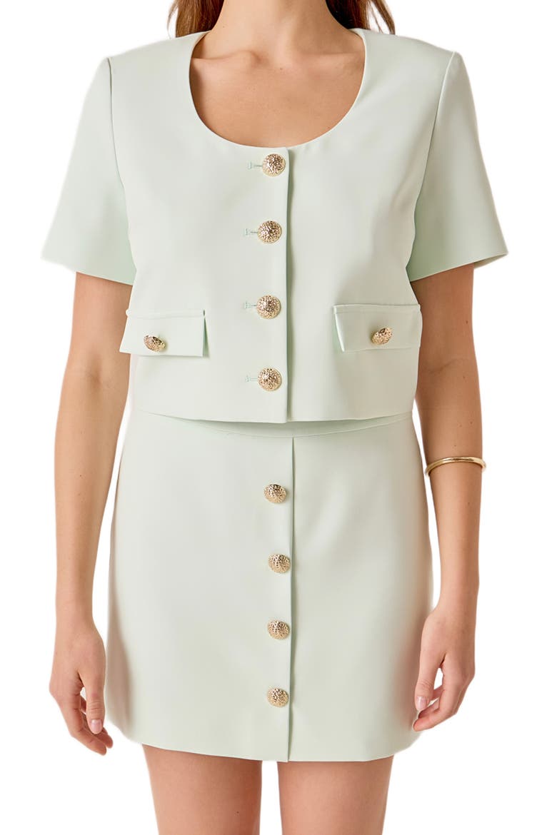 Short Sleeve Top, Main, color, MINT