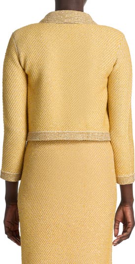 St. John Evening Sequin Twill Knit Jacket | Nordstrom